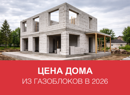 Сколько стоит дом из газоблоков в 2026 году в Петрозаводске и регионах РФ